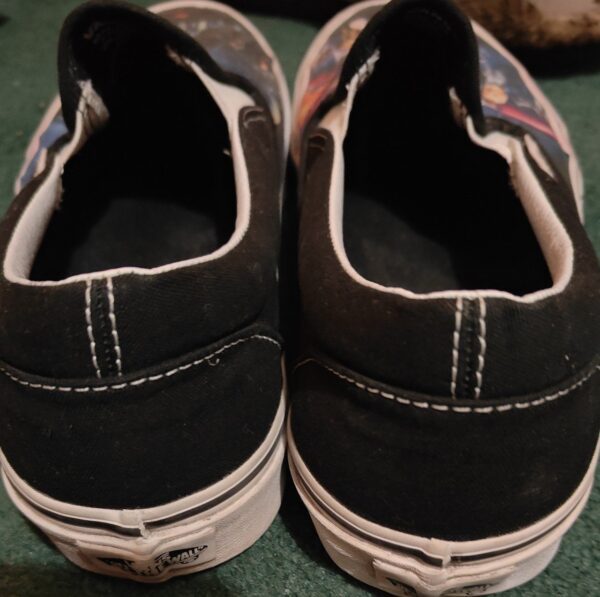 Star wars slip-on Vans shoes 80s style. - Image 4