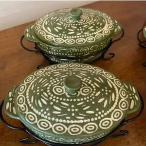 Vintage green temptation bowls