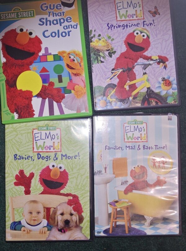 A four pack Elmo sesame Street DVDs - Image 2