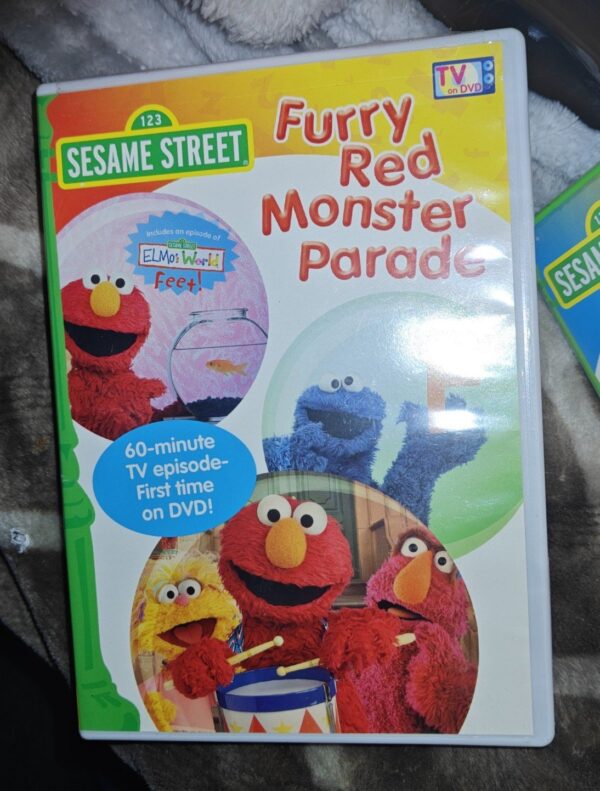 Sesame Street Furry red monster parade. with Elmo dvd